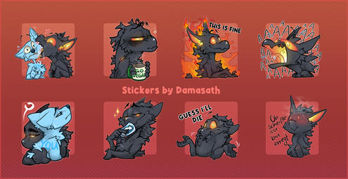 Dama Stickers 01